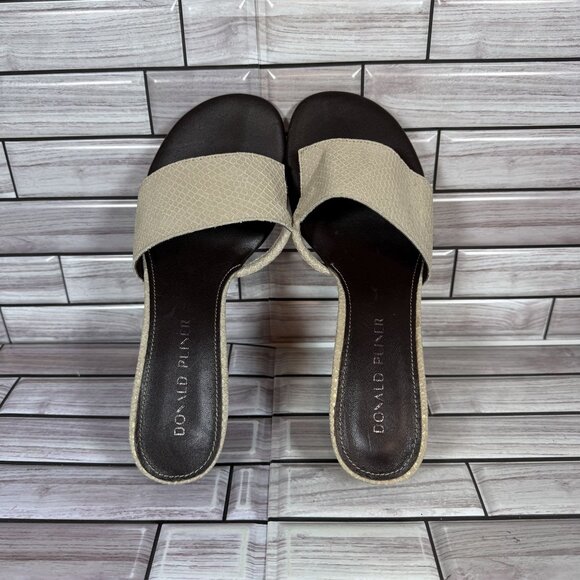 Donald Pliner Women's Vimm Snakeskin Embossed Slide Mule Sandal Size 7.5-NEW - Picture 5 of 8